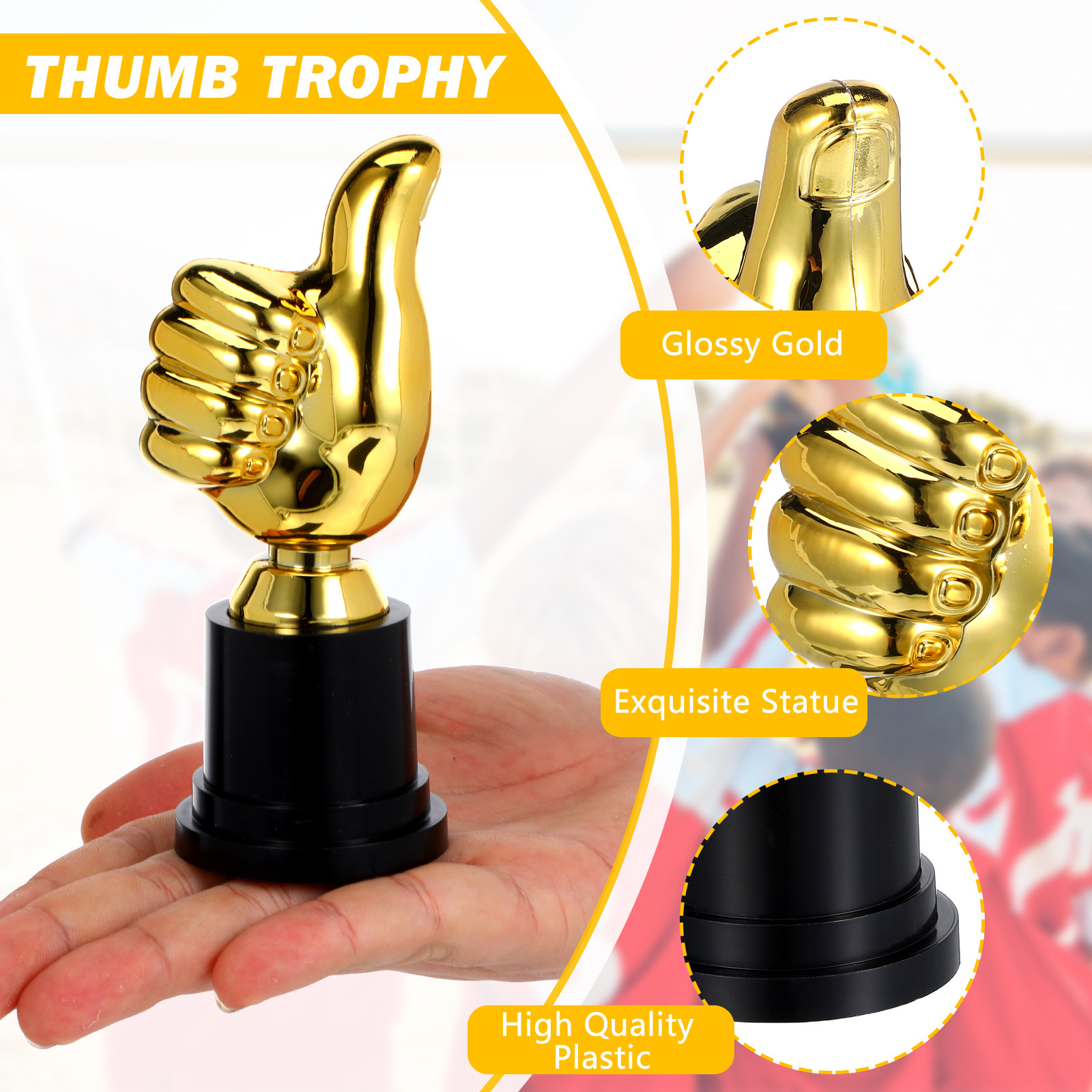 6Pcs Creative Thumb Shaped Awa - Kids Education Motivation 评论和价格